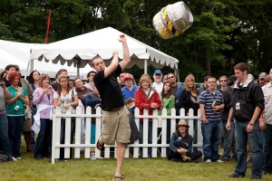 Keg toss at Washington Brewers Festival