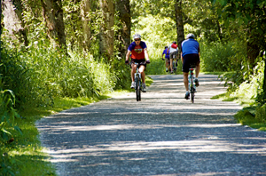 Cyclists on Burke Gilman Trail