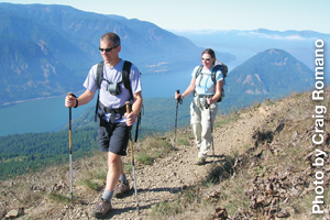 hikers on Dog Mountain